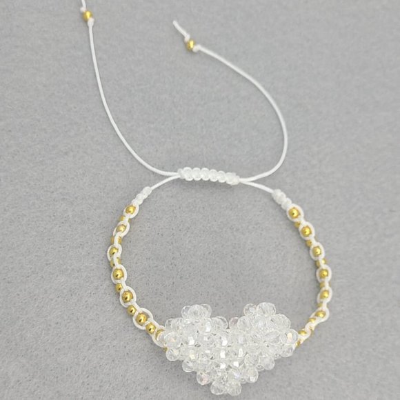 Heart Crystal Adjustable Bracelet - Picture 5 of 6